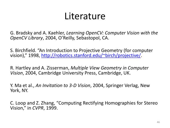 PPT Tutorial Calibrated Rectification Using OpenCV ( Bouguet ’s