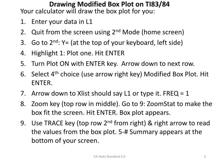 PPT Box Plots Calculator Commands PowerPoint Presentation ID1846120
