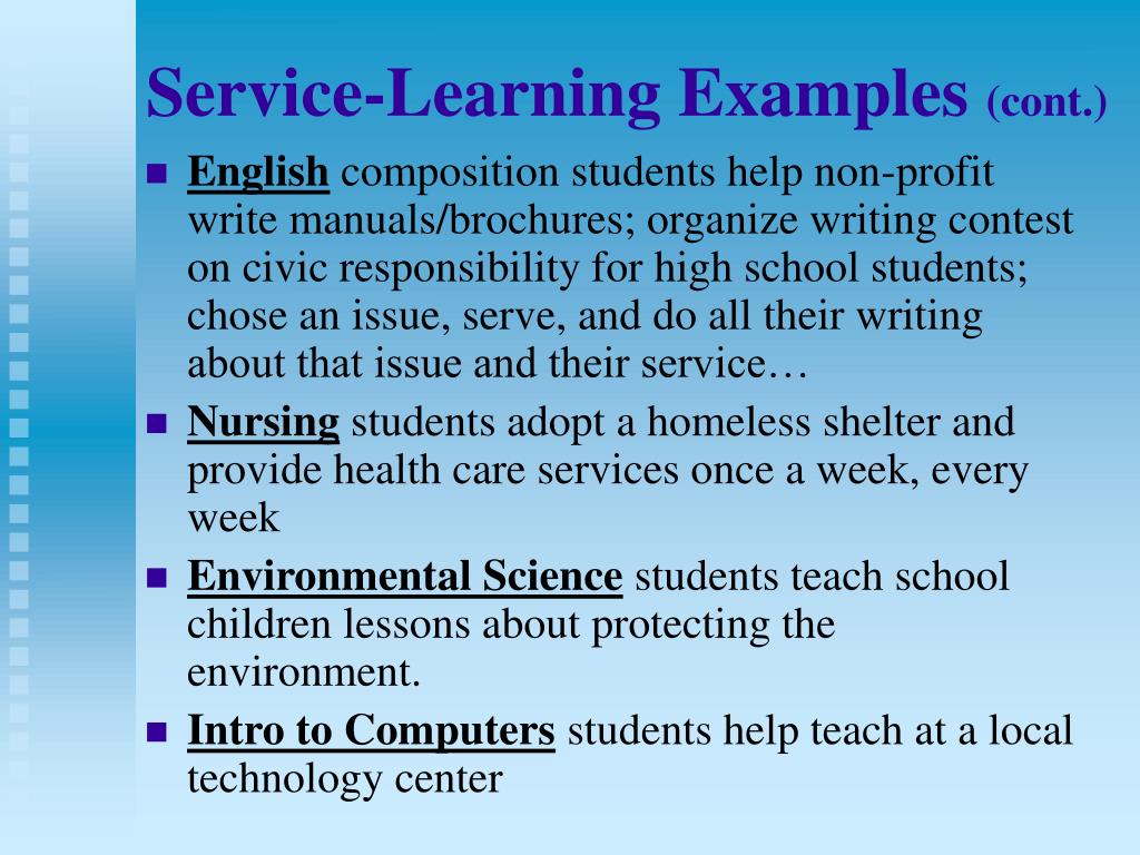 PPT Nuts and Bolts of ServiceLearning PowerPoint Presentation, free