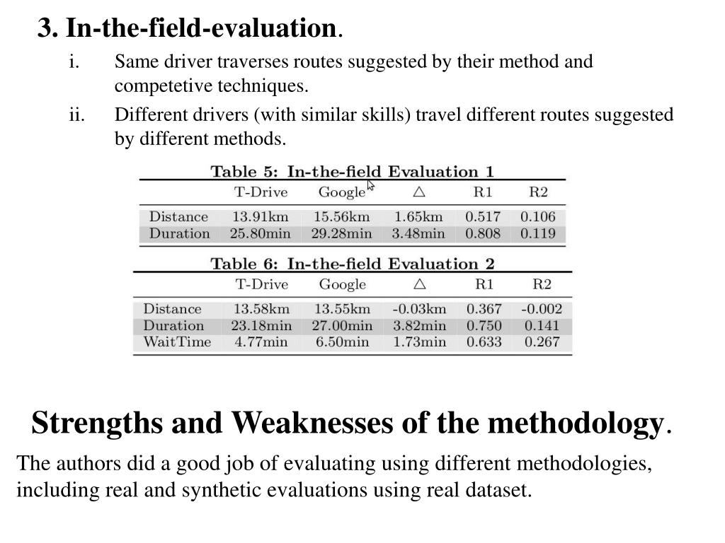 PPT Critical Analysis Presentation TDrive Driving Directions based on Taxi Trajectories