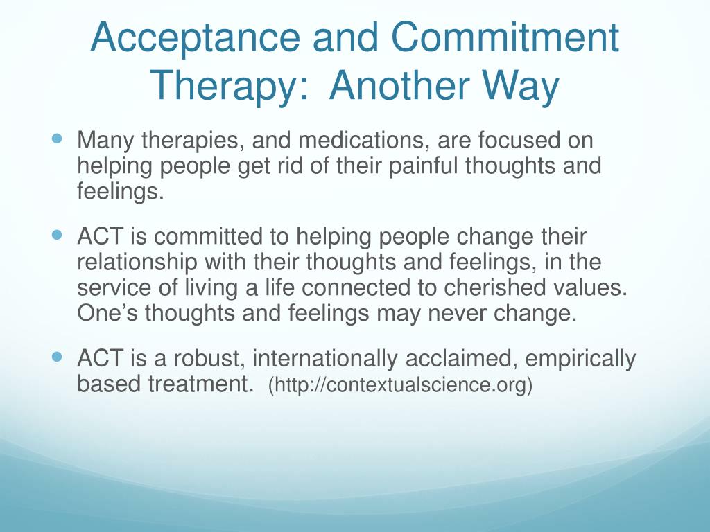 PPT Trauma, Acceptance and Commitment Therapy (ACT), SelfCare, and