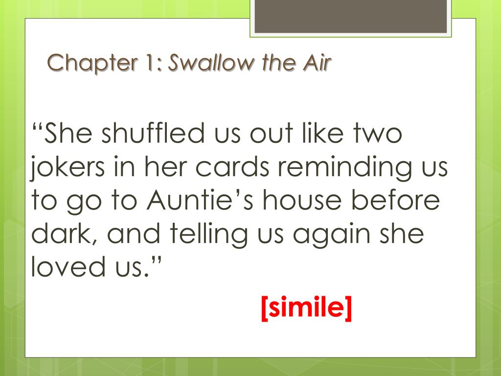PPT Swallow the Air by T ara June Winch PowerPoint Presentation, free