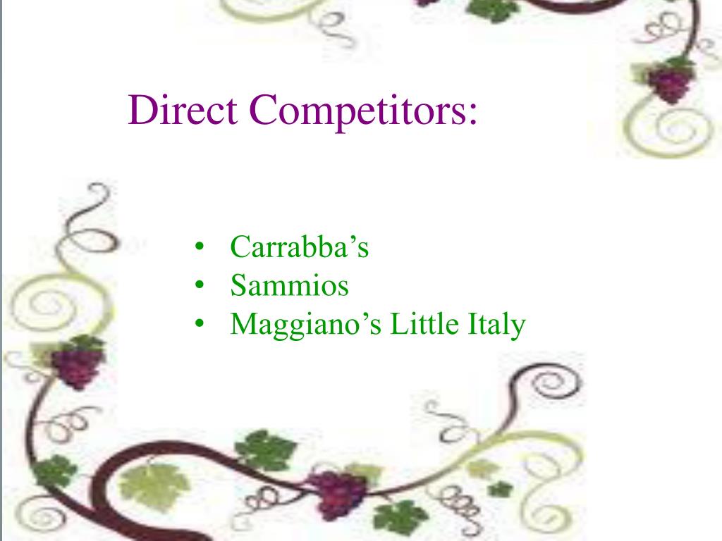PPT â€œAt Olive Garden, we promise that when you're here you're family