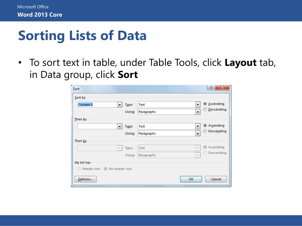 PPT Lesson 5 Using Tables PowerPoint Presentation, free download ID1851876