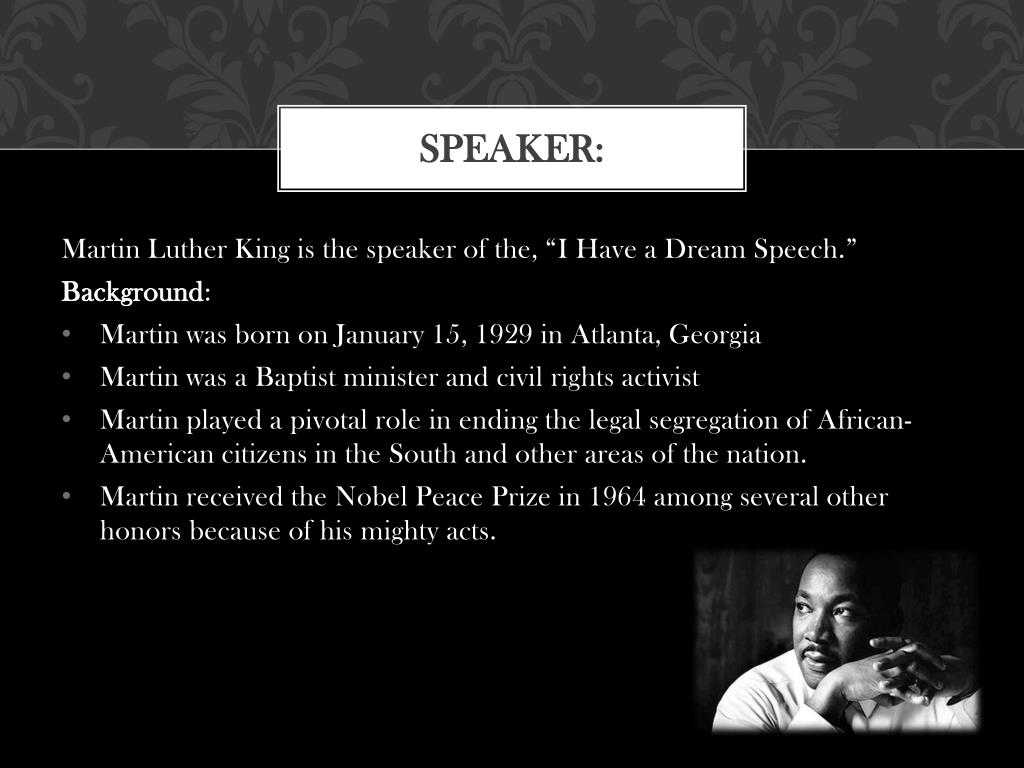 PPT Martin Luther King “I Have a Dream Speech