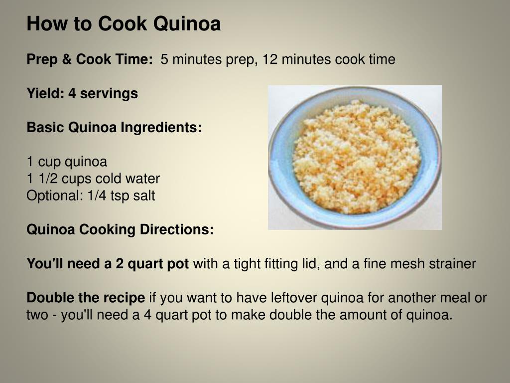PPT A Keen Night with Quinoa PowerPoint Presentation, free download