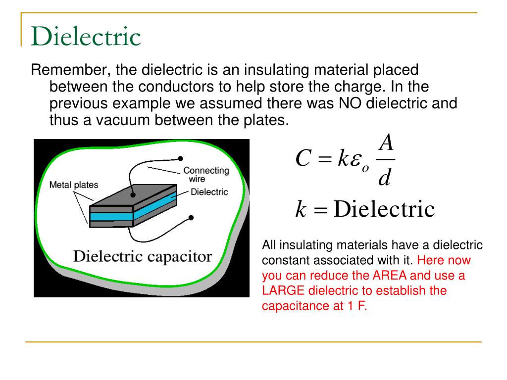 PPT Capacitance and Dielectrics PowerPoint Presentation, free