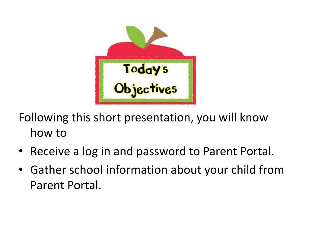 PPT Using the Parent Portal at PowerPoint Presentation ID1854878