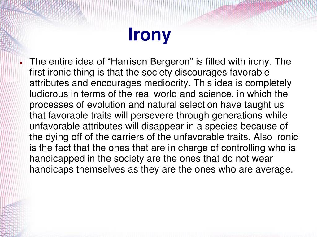 PPT Harrison Bergeron by Kurt Vonnegut PowerPoint Presentation, free