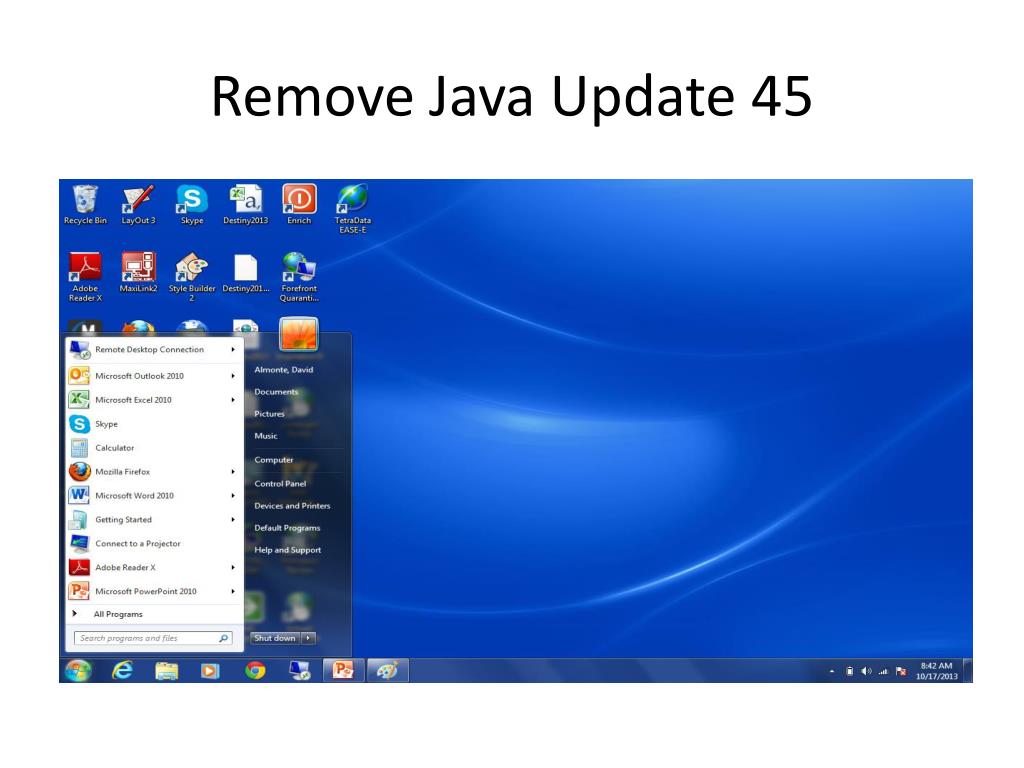 PPT Undoing Java Update PowerPoint Presentation, free download ID