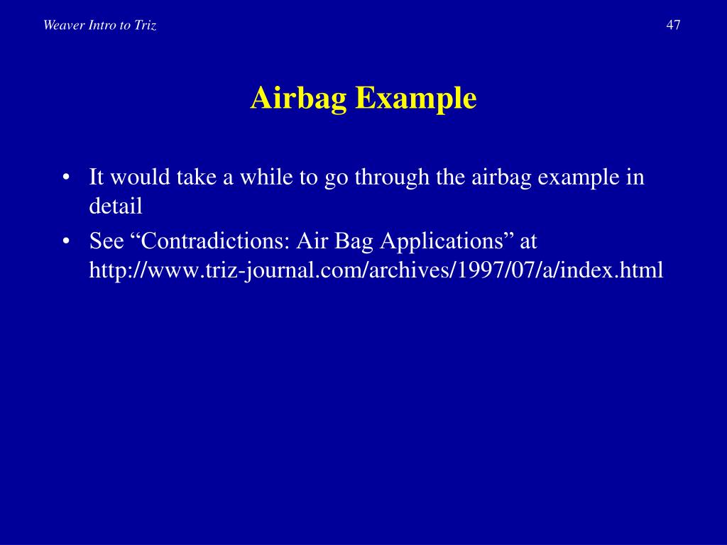 PPT Innovation Tool TRIZ (An Introduction) PowerPoint Presentation