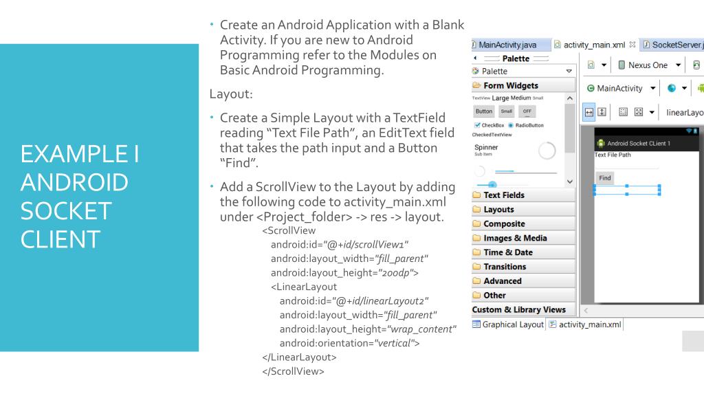 PPT SOCKET PROGRAMMING WITH MOBILE SOCKET CLIENT PowerPoint