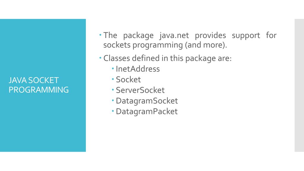 PPT SOCKET PROGRAMMING WITH MOBILE SOCKET CLIENT PowerPoint