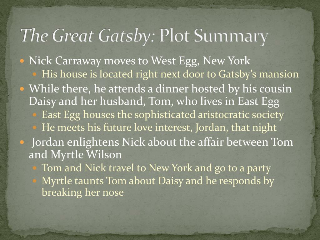 PPT The Great Gatsby PowerPoint Presentation, free download ID1860208