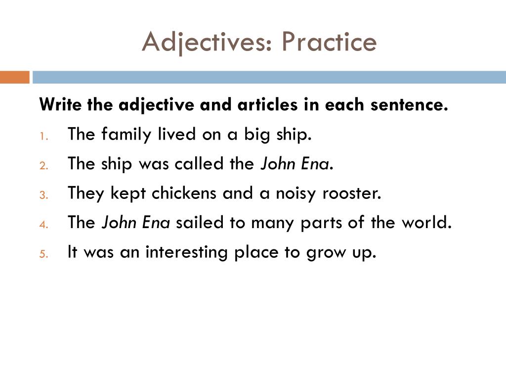 PPT - Adjectives PowerPoint Presentation, free download - ID:1863475