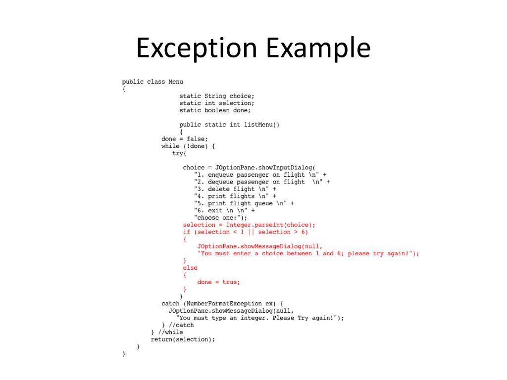 PPT Robust Programs and Exception Handling PowerPoint Presentation