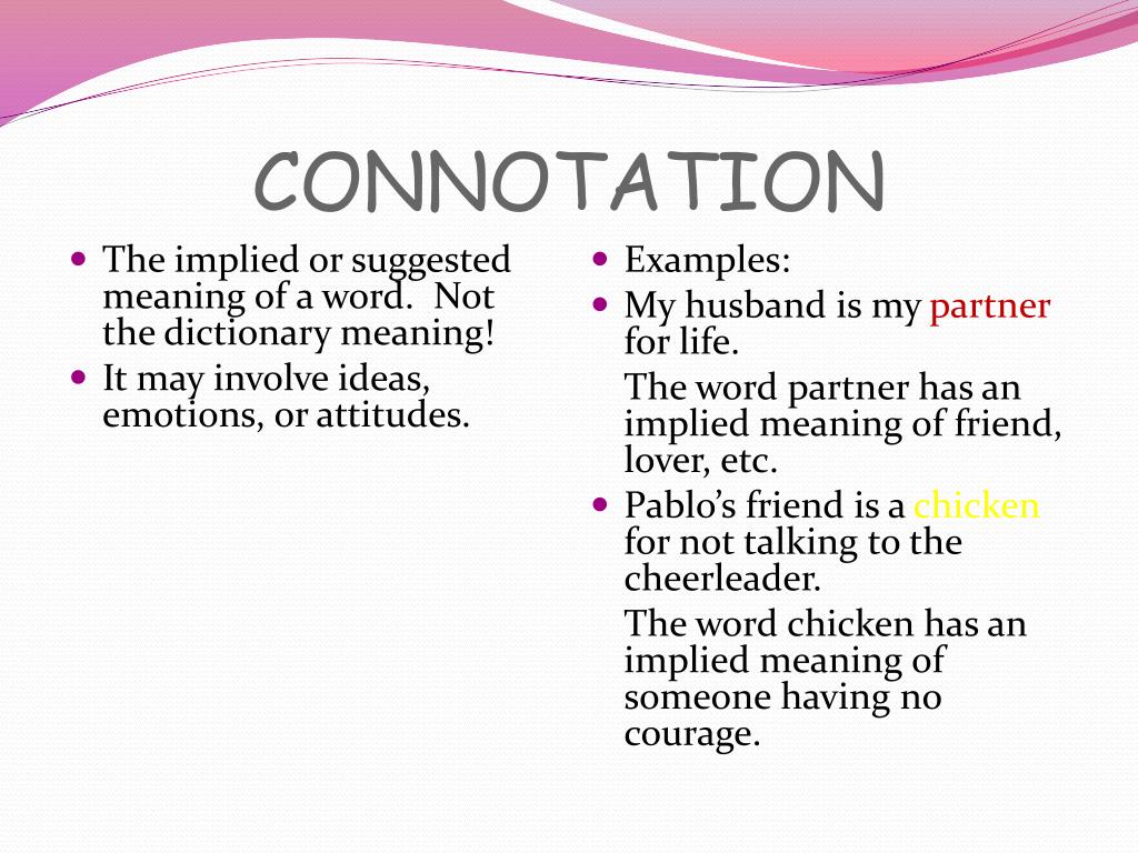 Connotation Examples Definition Types Examples
