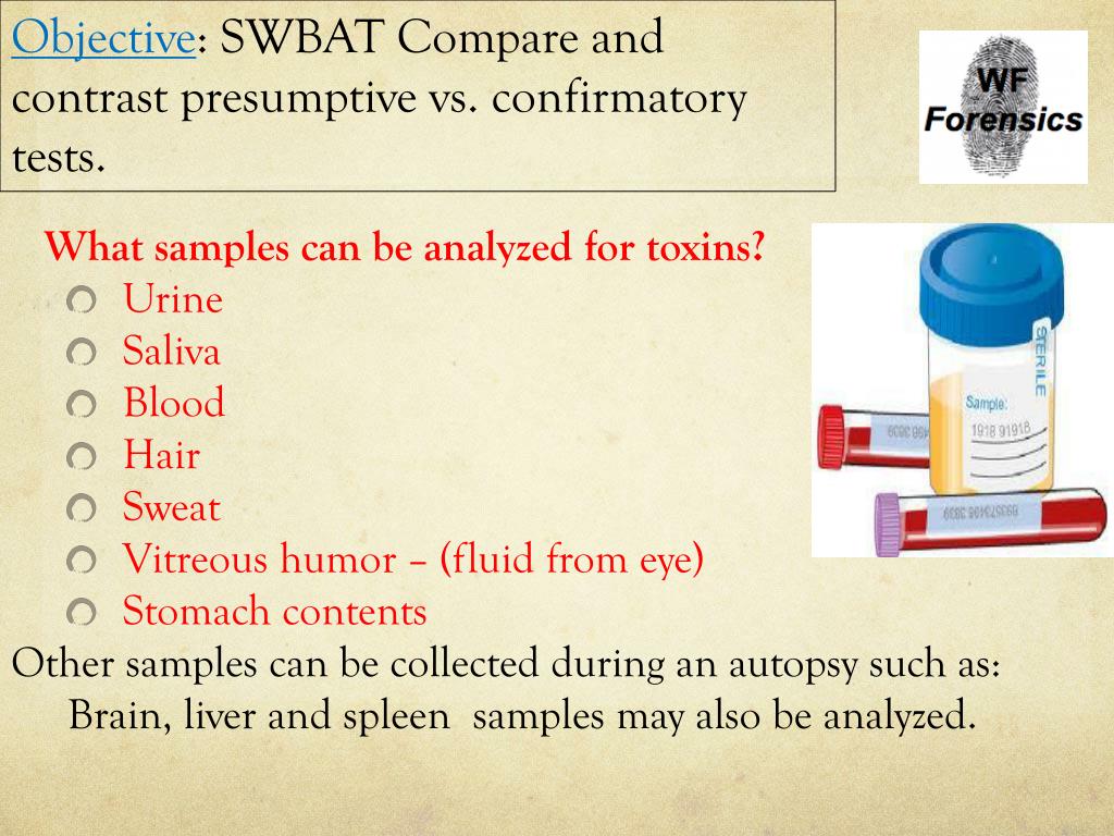 PPT Unit Drug Identification & Toxicology PowerPoint Presentation