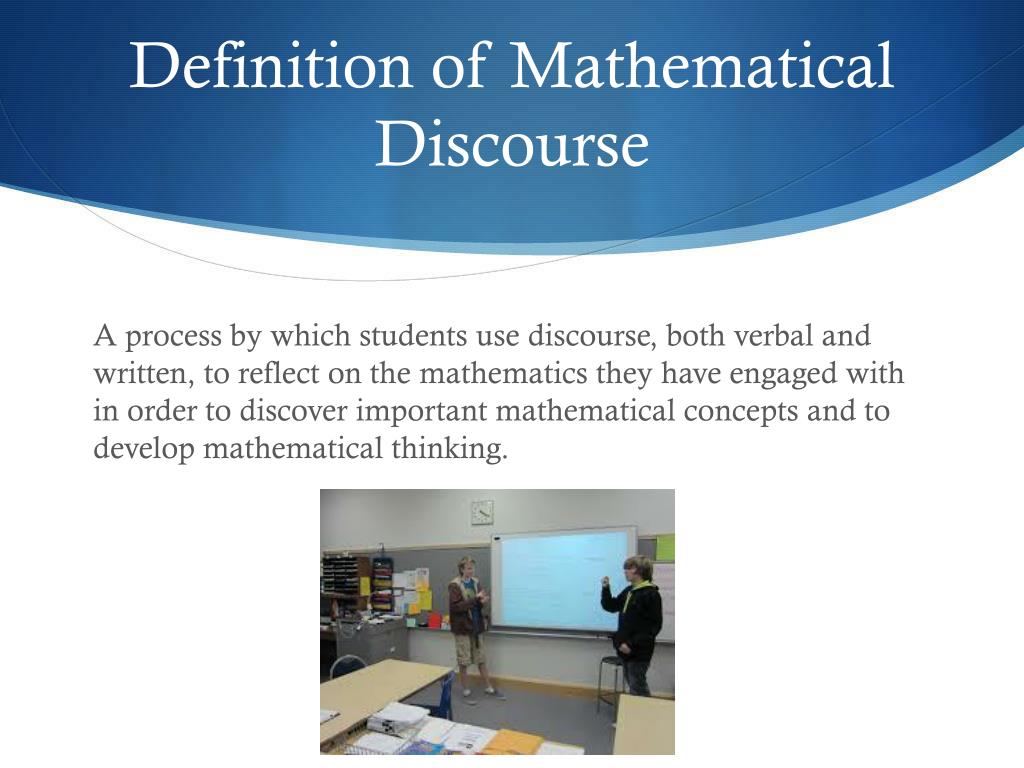 PPT Fostering Mathematical Discourse PowerPoint Presentation, free