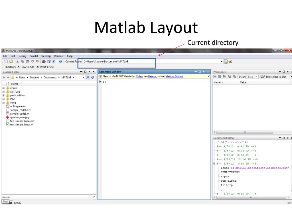 PPT Matlab Tutorial. Session 1 Basics, Filters, Color Space