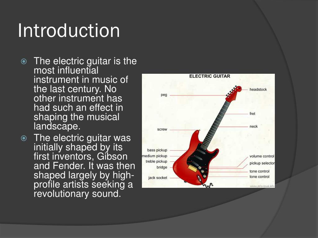 PPT A history of the electric guitar PowerPoint Presentation, free