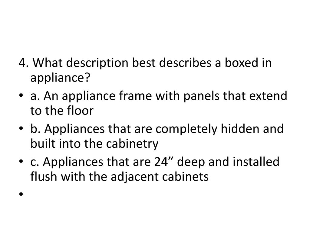 PPT Appliance Exam PowerPoint Presentation, free download ID1877392