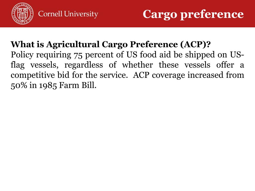 Cargo Preference Act Requirements at Doris Lyons blog