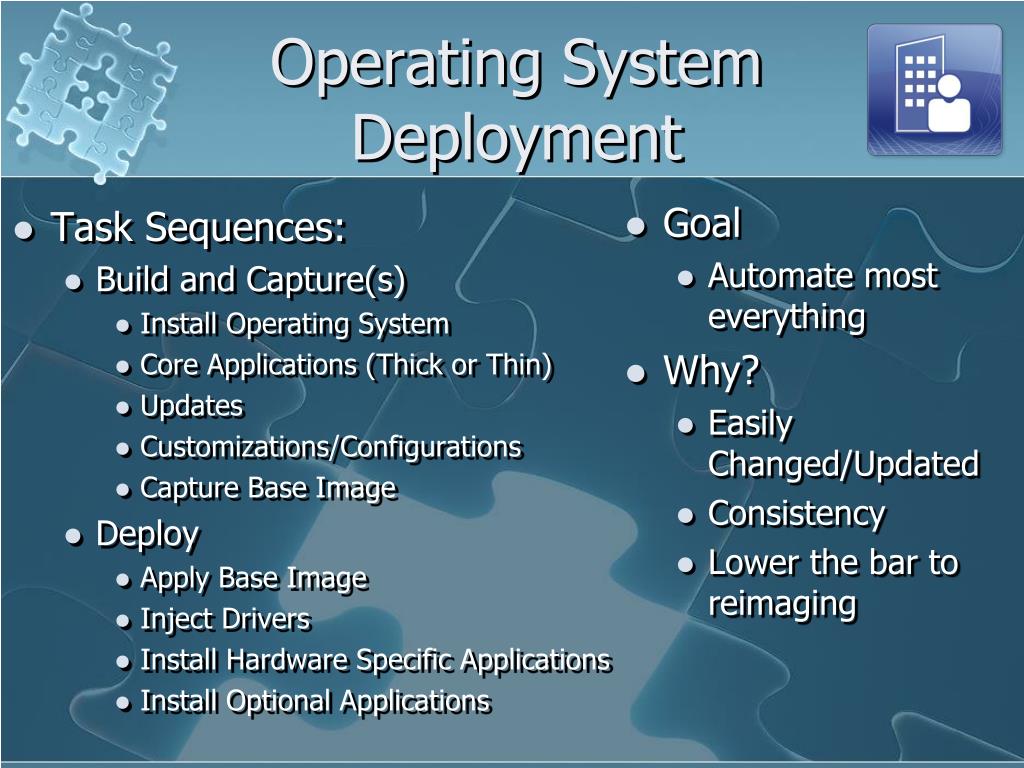 PPT Operating System Deployment to Keep Labs Fresh and Secure