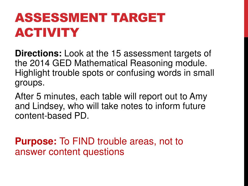 PPT Mathematical Reasoning GED 2014 PowerPoint Presentation, free