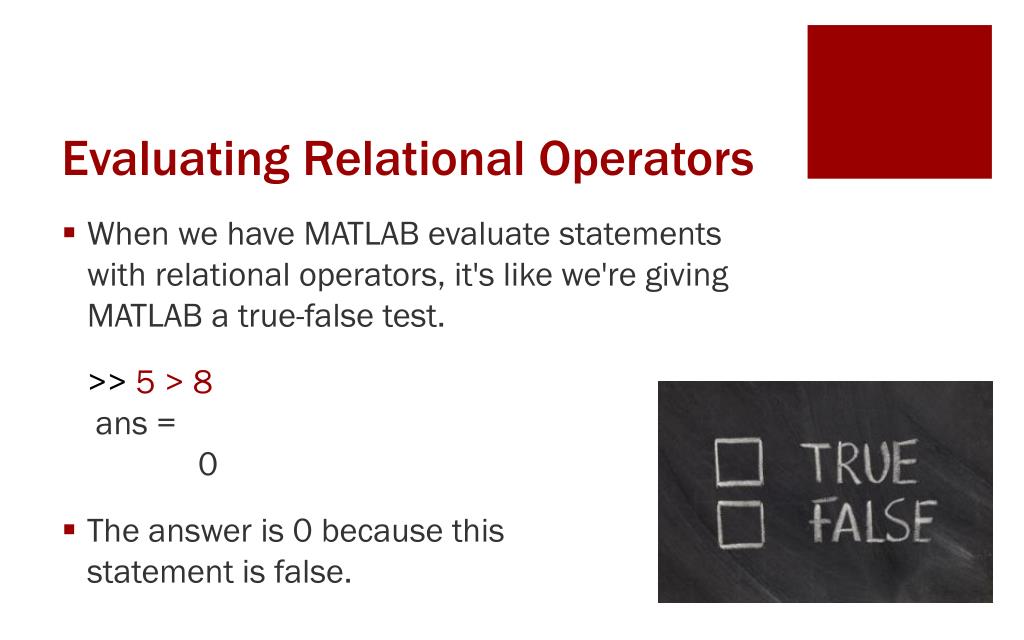 Matlab does not equal sign brofetish