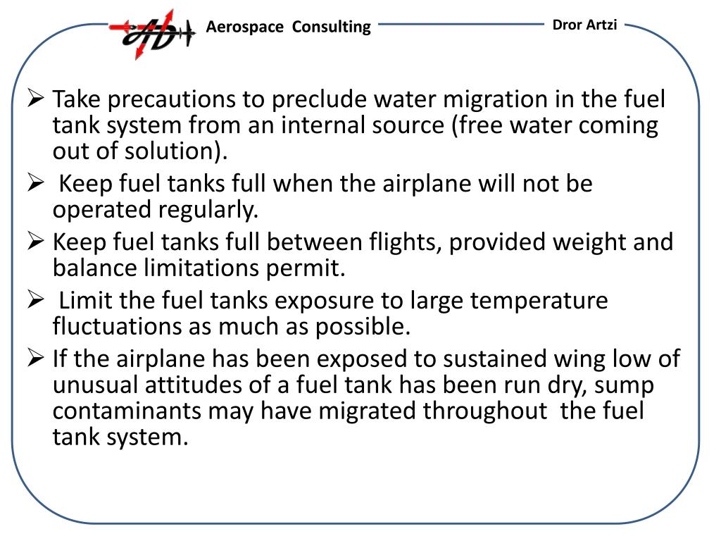 PPT Water contamination of Aviation Fuel PowerPoint Presentation