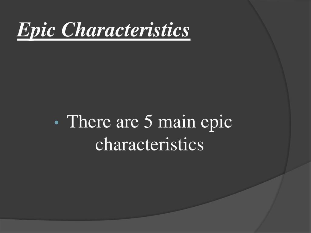 PPT Epic / Epic Hero Notes PowerPoint Presentation, free download