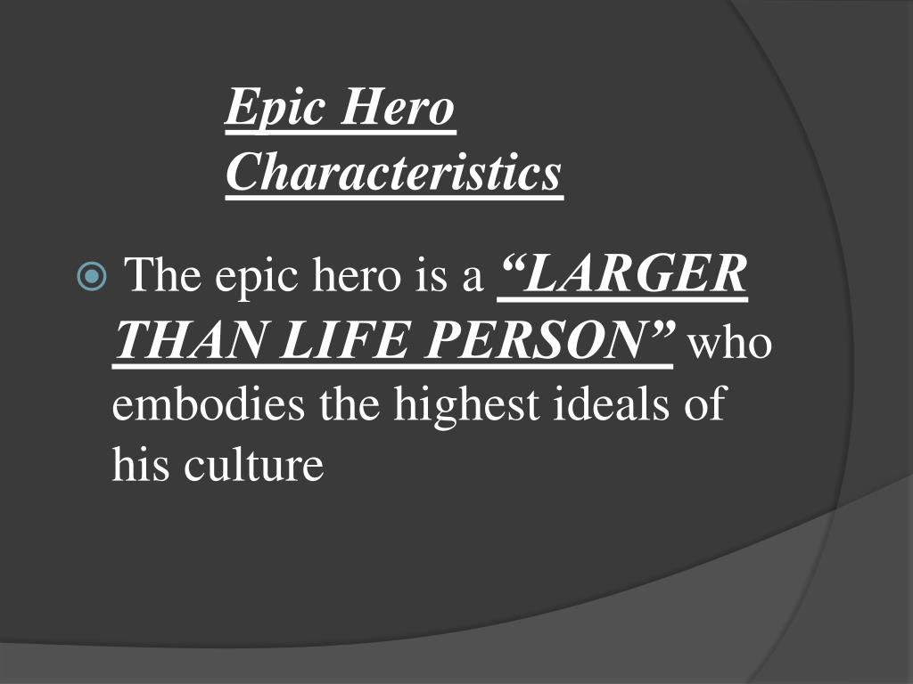 PPT Epic / Epic Hero Notes PowerPoint Presentation, free download