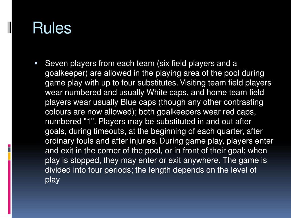 PPT Water Polo PowerPoint Presentation, free download ID1886306