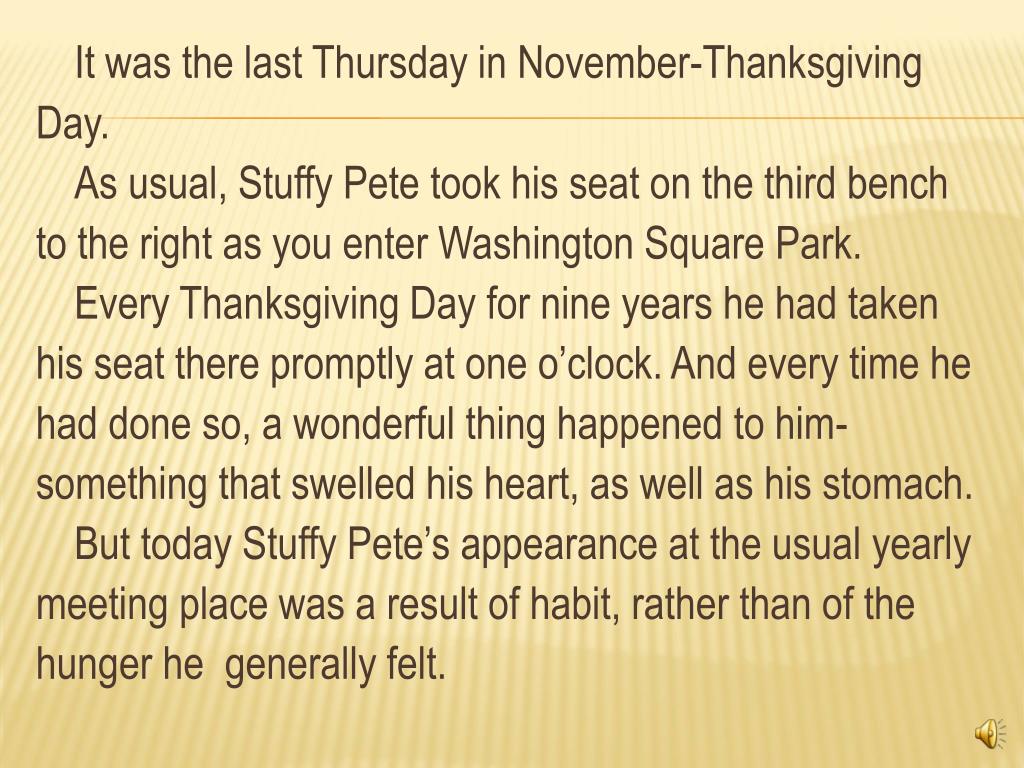 PPT Two Thanksgiving Day Gentlemen PowerPoint Presentation, free