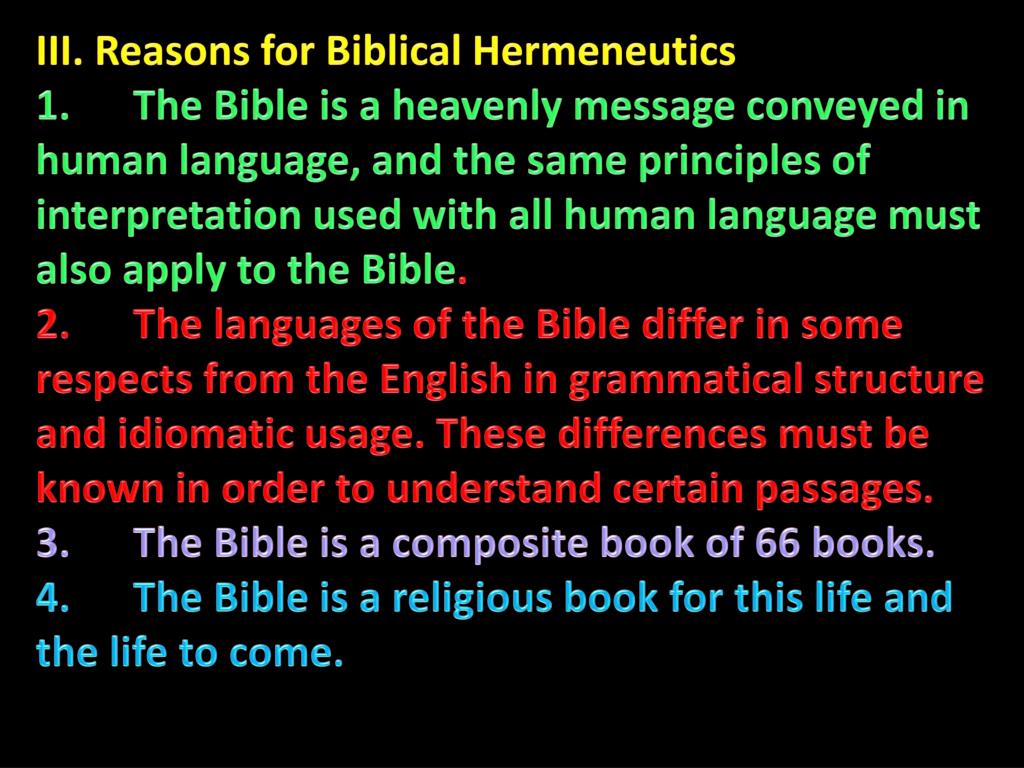PPT HOW TO INTERPRET THE BIBLE The Bible is the Simplest Book to