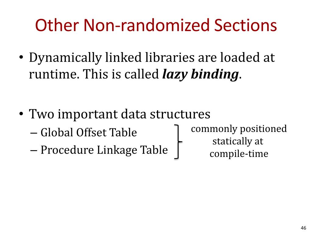 PPT Control Flow Hijack Defenses Canaries, DEP, and ASLR PowerPoint