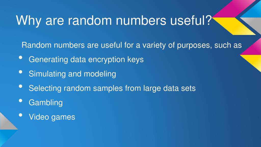 PPT Random Number Generation PowerPoint Presentation, free download