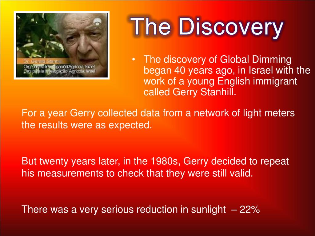 PPT Global Dimming PowerPoint Presentation, free download ID1893702