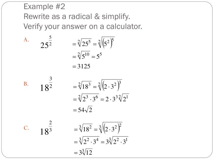 PPT 5.1 Radicals & Rational Exponents PowerPoint Presentation ID