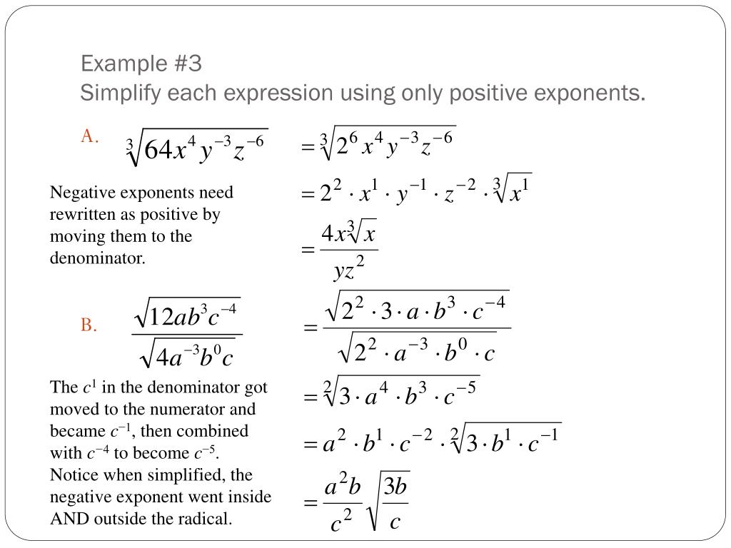 PPT 5.1 Radicals & Rational Exponents PowerPoint Presentation, free