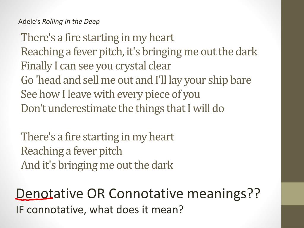 PPT Denotative v. Connotative Language PowerPoint Presentation, free