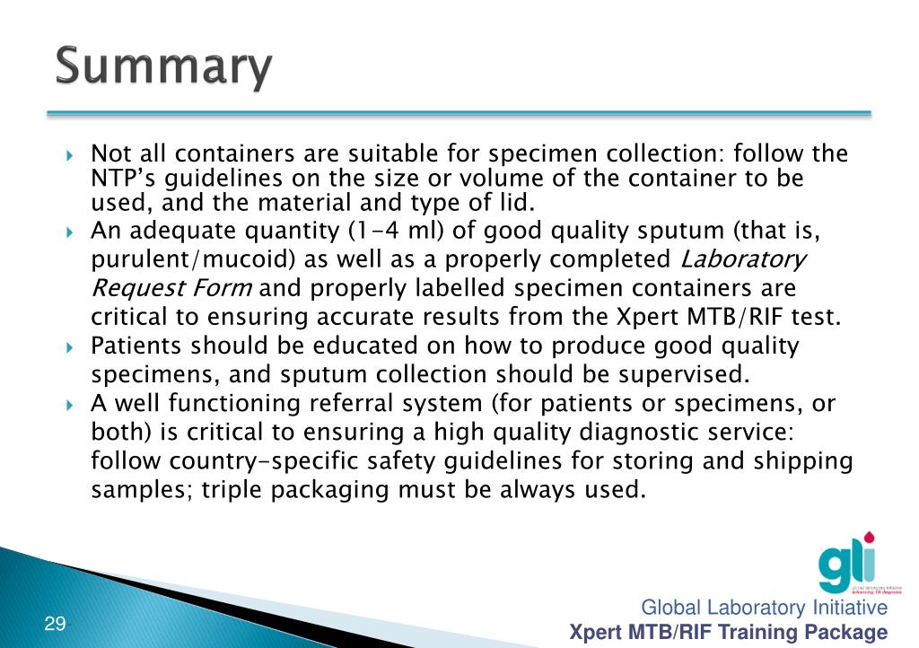 PPT Module 3 Collecting and transporting sputum specimens PowerPoint Presentation ID1896147