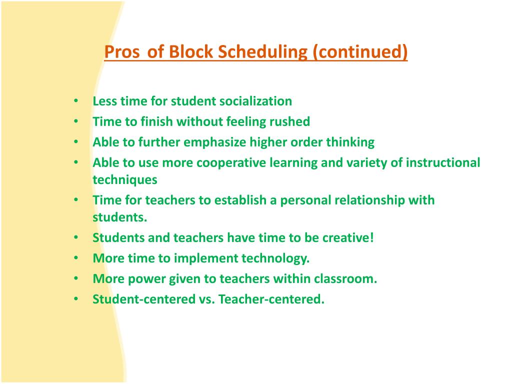 PPT Traditional vs. Block Scheduling PowerPoint Presentation, free