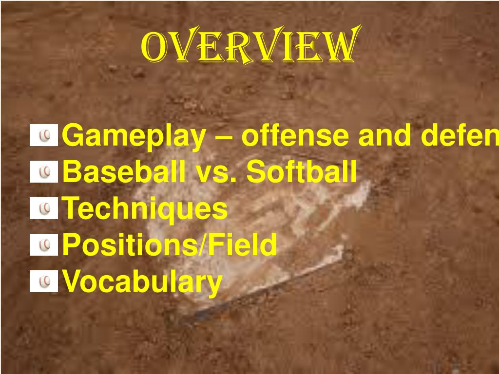 PPT Baseball & Softball PowerPoint Presentation, free download ID