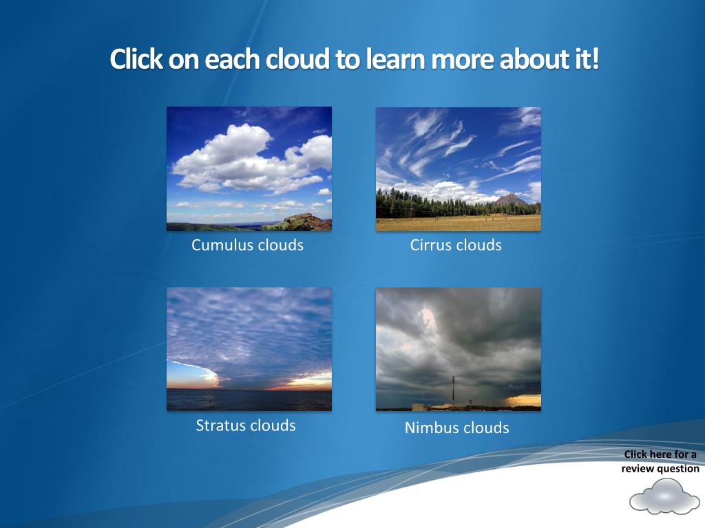 PPT Types of Clouds PowerPoint Presentation, free download ID1897940
