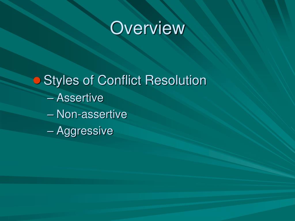 PPT Conflict and Conflict Resolution PowerPoint Presentation, free
