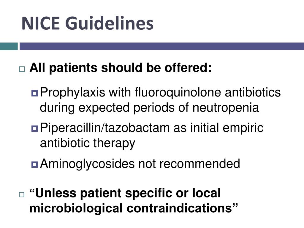 PPT Antibiotic Management of Neutropenic Sepsis at The