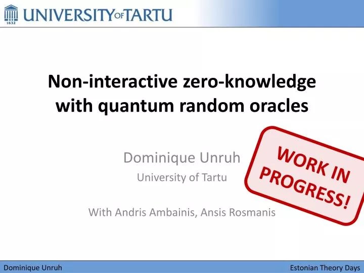 PPT Noninteractive zeroknowledge with quantum random oracles