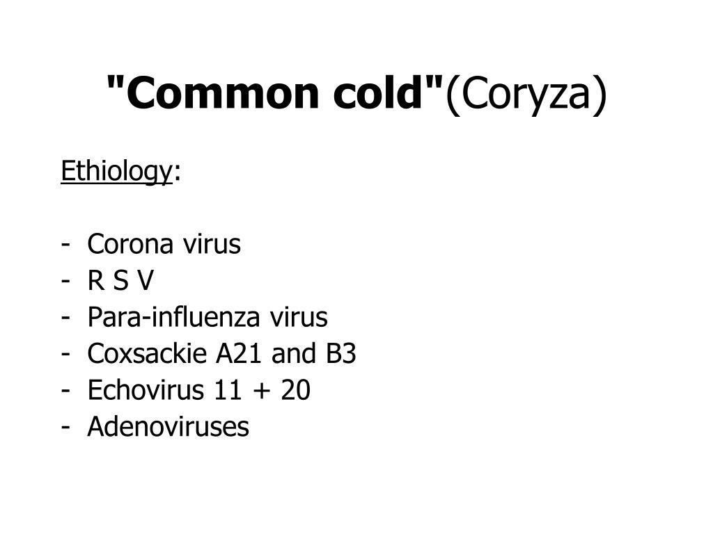 PPT INFECTIONS OF THE UPPER RESPIRATORY TRACT PowerPoint Presentation ID1902813
